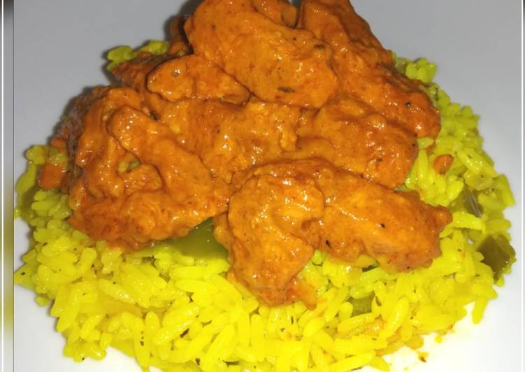 Nandos style Peri Chicken Strips and Spicy Rice Recipe by Kim Maroney