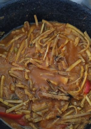 Una foto de Carne Mechada de Concha de Plátano