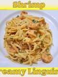 022 ♡Shrimp Creamy Linguine♡