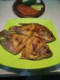 Lalapan gurame goreng sambel ranti