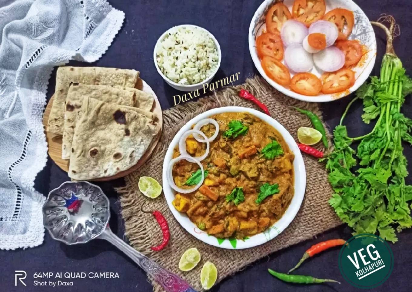 Maharashtrian Veg Kolhapuri (Mix Vegetable Curry)