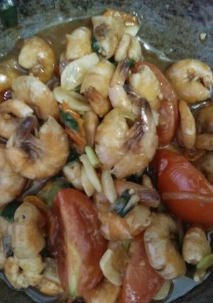 Foto resep Udang Saus tiram praktis