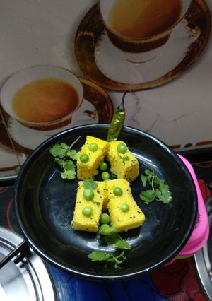 A picture of Peas dhokla.