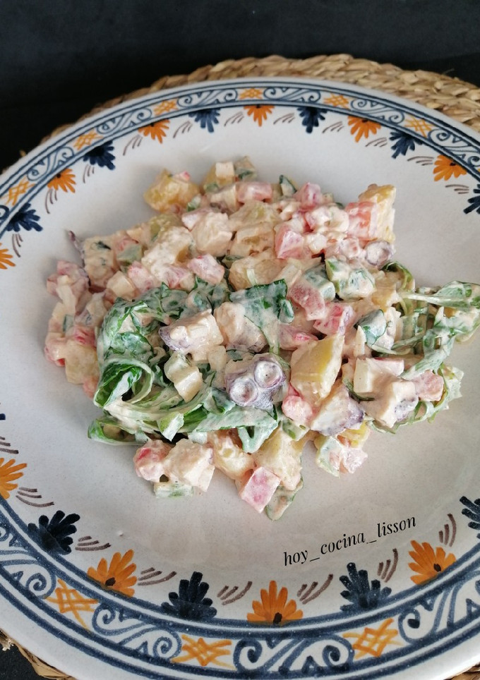 Una foto de Ensalada de pulpo con patatas