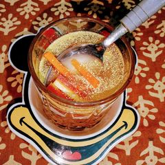 A picture of Carrot turmeric Kanji with Mustard seeds (Immunity booster).