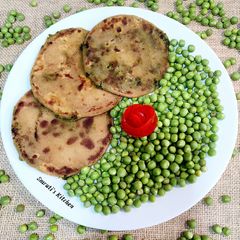 Matar Paratha (Green Peas Paratha) A picture of Matar Paratha (Green Peas Paratha).