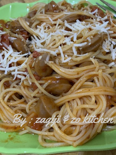 Foto resep Spaghetti Gulung Sosis