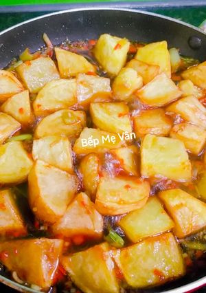Hình của món Khoai tây kho chay.