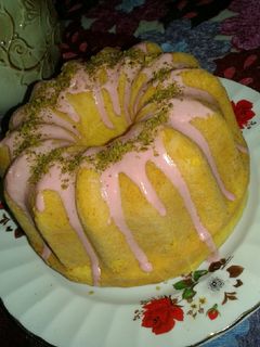 عکسی از دستور کیک گلاب و زعفران