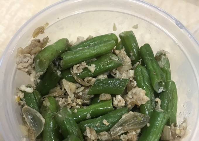 Anti Ribet, Memasak Tumis buncis bawang putih telur tanpa minyak happycall Sederhana Dan Enak