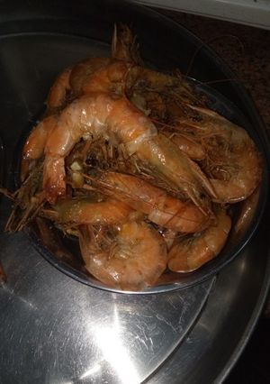 صورة لوصفة الجمبري على البخار