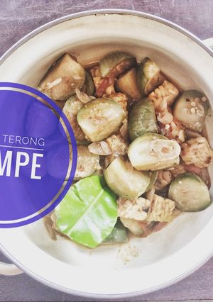 A picture of Tumis terong bulat dan tempe.