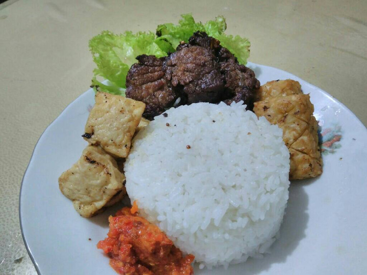 Resep: Penyetan empal daging kambing ala kadarnya Untuk Pemula