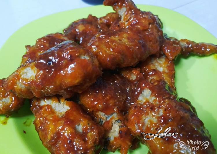 Resep Fire chicken wings Enak dan Antiribet