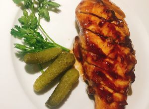 Hình của món Gà sốt Teriyaki.