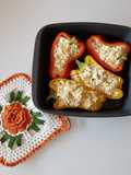 Peperoni con riso e feta