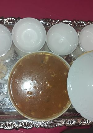 صورة لوصفة الحريرة بالسمن الحار