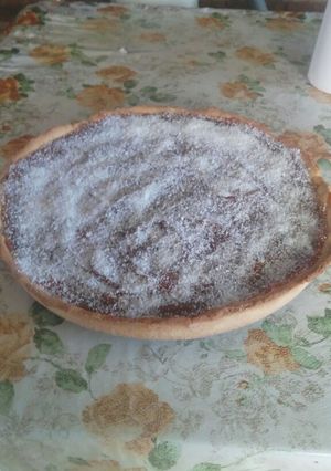 Una foto de Tarta de dulce de leche y coco
