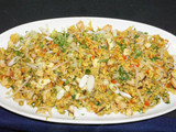 Arroz integral salteado con camarones y vegetales