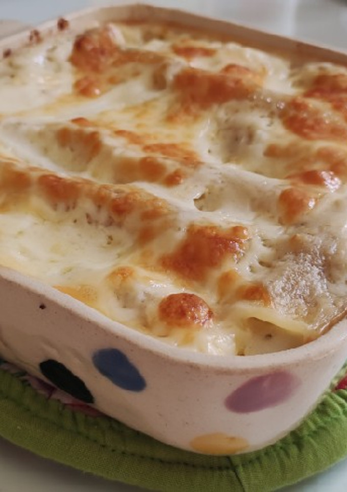 Una foto de Canelones de Berenjena y Queso de Cabra🧀🍆