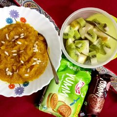 A picture of Suji Halwa.
