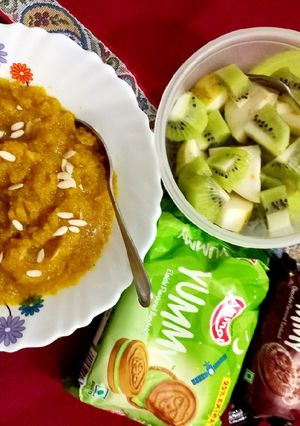 A picture of Suji Halwa.