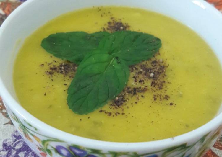 Step-by-Step Guide to Make Favorite Bottle gourd with moong dal soup