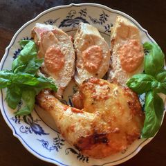 A picture of California Farm Spatchcock Chicken in Roasted Paprika Sauce.