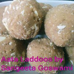 A picture of Aata Laddoo.