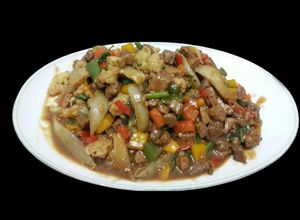 Hình của món SP.0039 - Bò Xào Lúc Lắc Rau Củ.