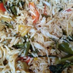 A picture of Vegetable Biryani.