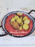 Houmous de betterave et de pommes de terre grenailles