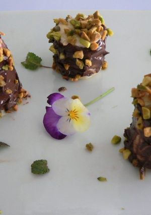 Une photo de Bananes au chocolat
