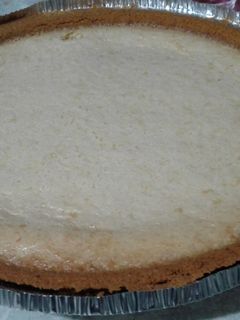Una foto de Pay de queso y elote