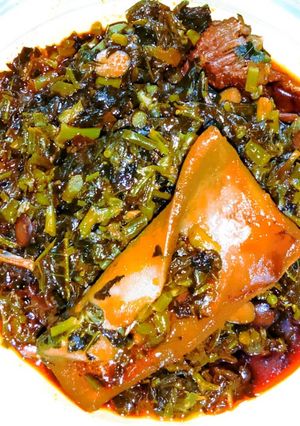 A picture of Vegetable soup.