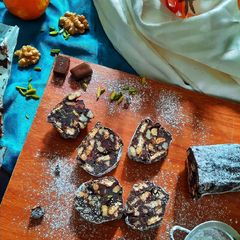 A picture of Chocolate Salami.