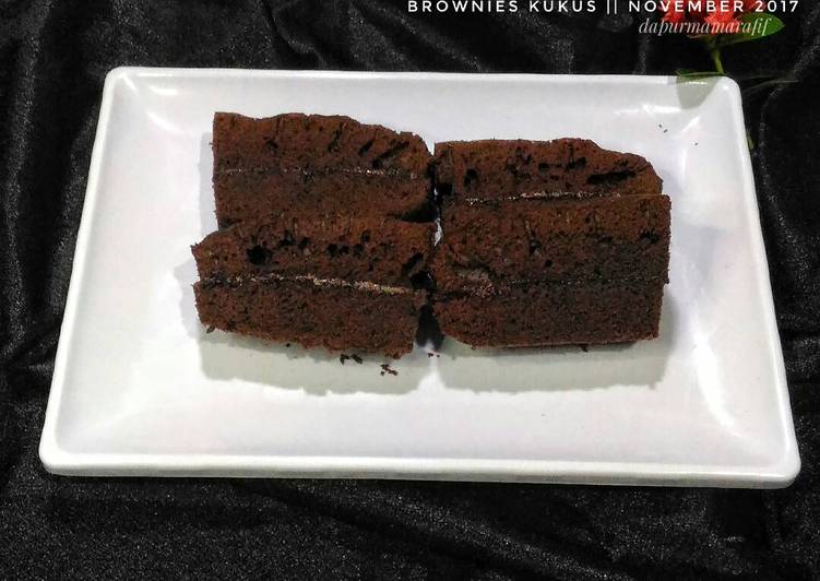 {Resep Brownies kukus (resep kue 3 sdm) yang Renyah