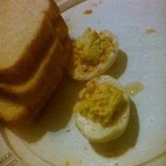A picture of Devilled eggs.