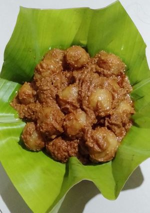 Foto resep Cilok kenyal bumbu kacang🥜🥜🥜🥜