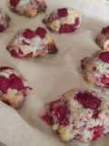 377. Raspberry White Choco Cookies