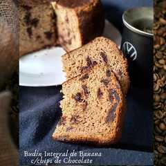 Budín Integral de Banana con Chips de Chocolate (EN CACEROLITA DE 18 cm. ESSEN)-レシピのメイン写真