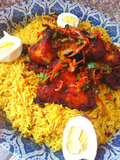 صورة لوصفة دجاج مقلي مع أرز مندي بطريقتي ♥