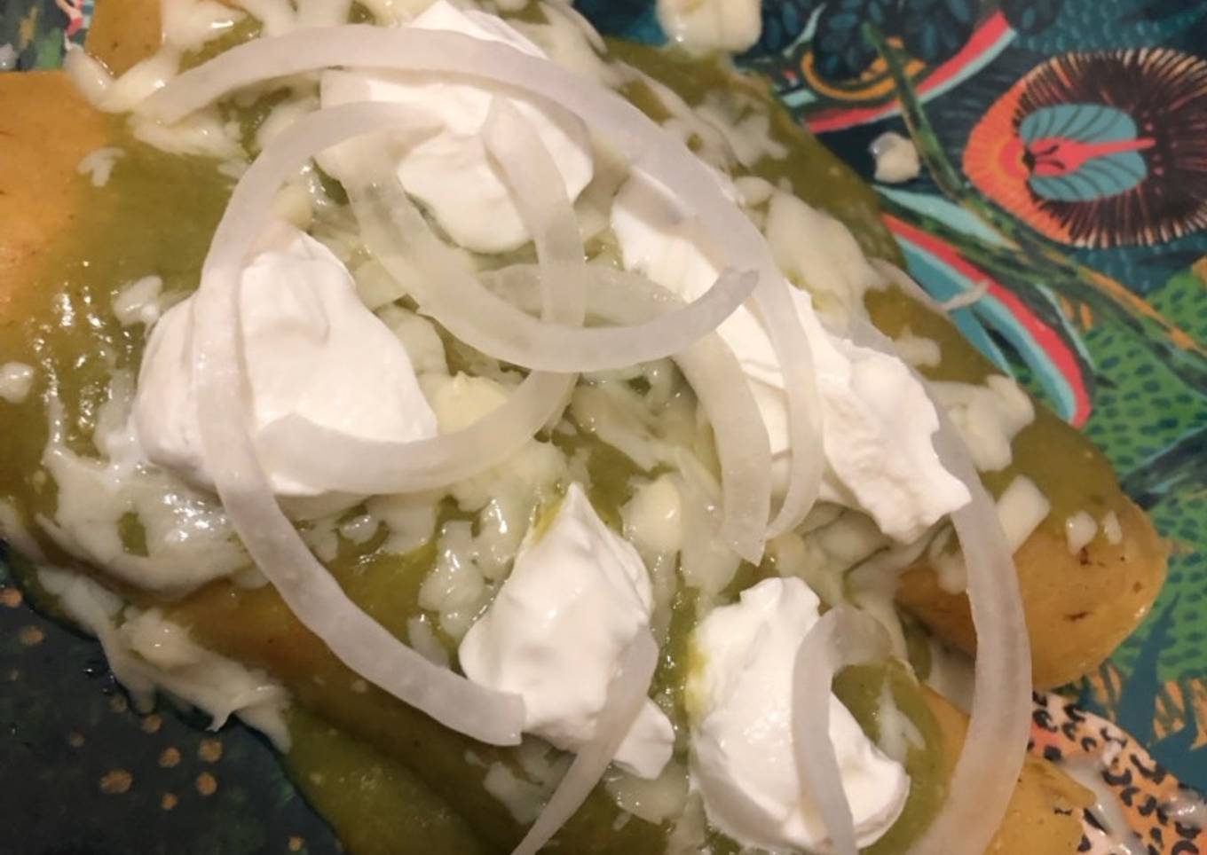 Enchiladas verdes