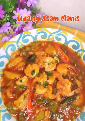 Foto resep Udang Asam Manis