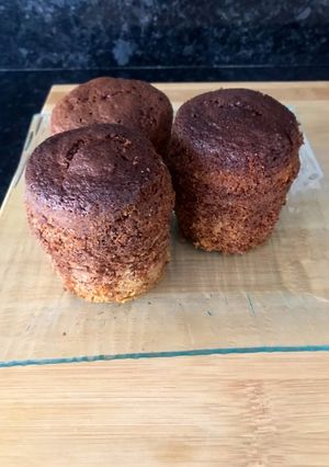 Une photo de Bocal cake vanille choco