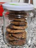 Galletas de avena y harina de algarroba