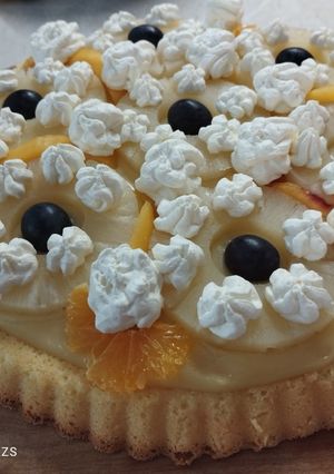 Gyümölcs torta gluténmentesen, tejmentesen recept fotója