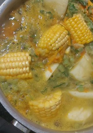 Una foto de Para el frío proba mi Sopa de verduras bien cargada