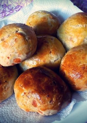 Una foto de Pancitos de leche con jamón y queso