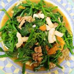 Foto resep Tumis pucuk daun labu